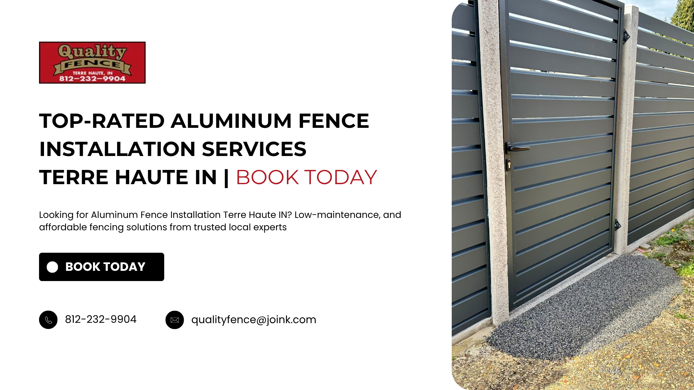 Aluminum Fence Installation Terre Haute IN