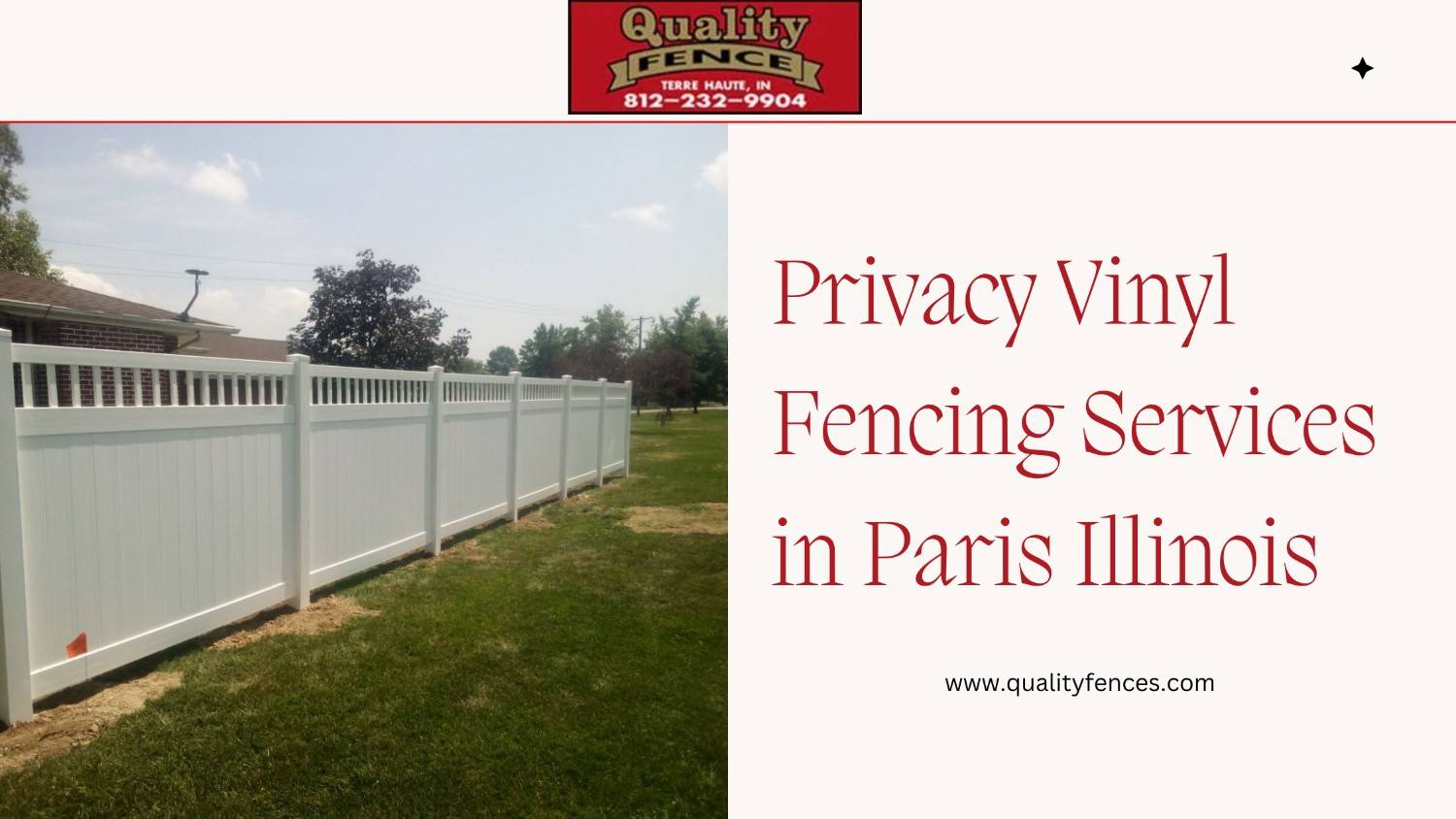 Privacy vinyl fencing services in Paris Illinois