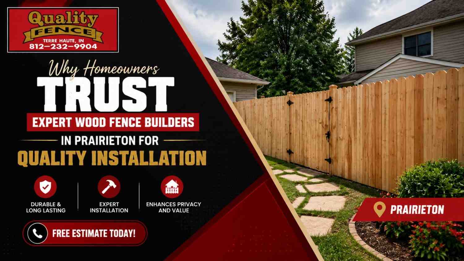 Why Homeowners Trust Expert Wood Fence Builders in Prairieton for Quality Installation